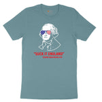 Suck It England Ladies Short Sleeve Tee - Surf Blackout