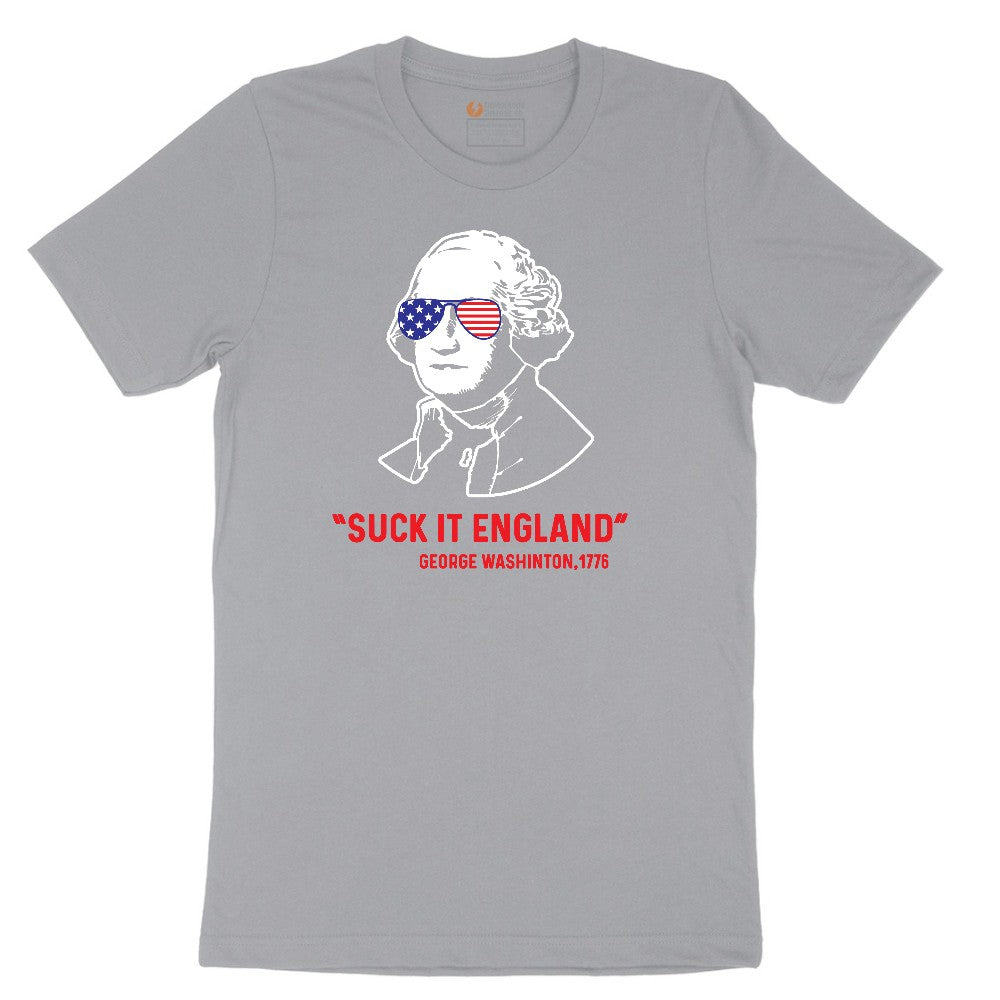 Suck It England Short Sleeve Tee - Athletic Heather Grey