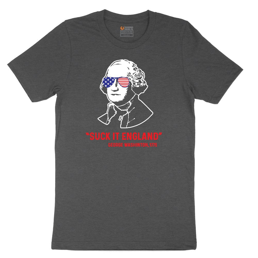 Suck It England Toddler Short Sleeve Tee - Dark Heather Grey
