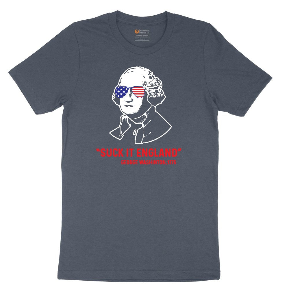 Suck It England Toddler Short Sleeve Tee - Heather Navy