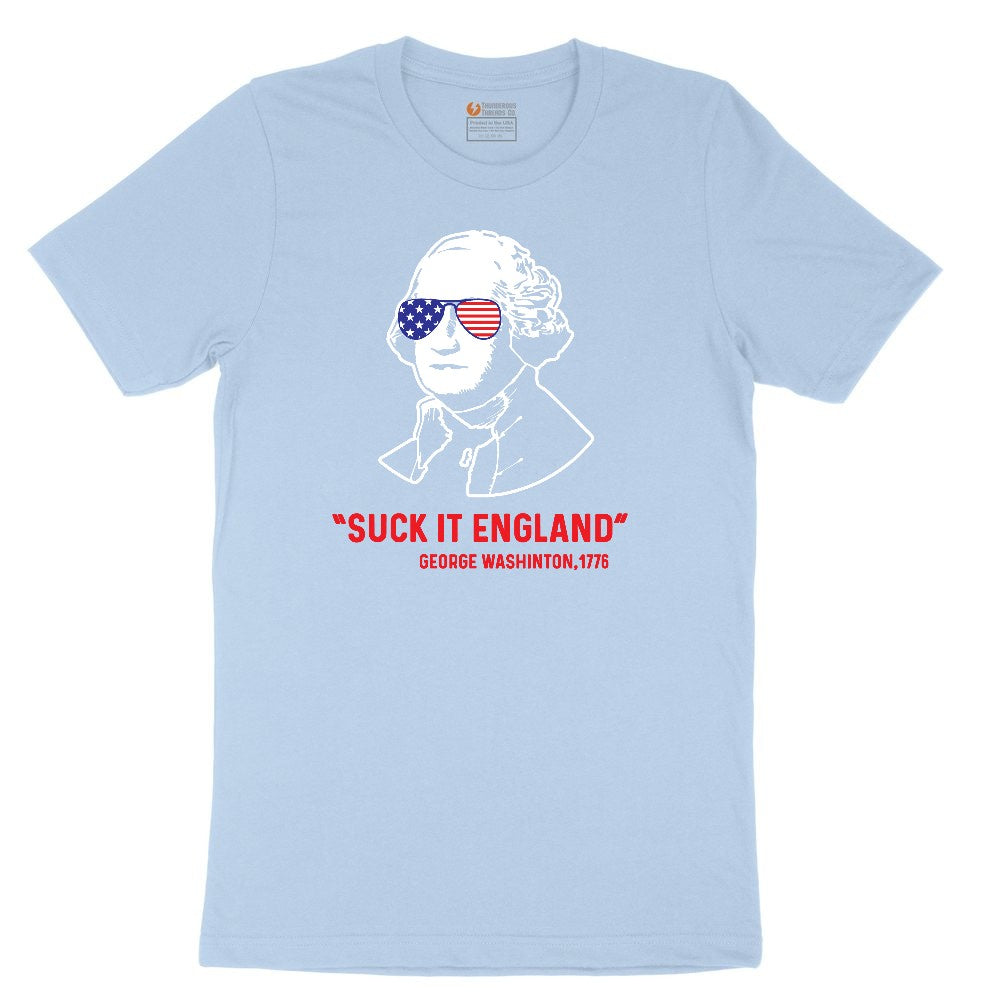 Suck It England Toddler Short Sleeve Tee - Light Blue