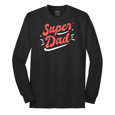 Super Dad Long Sleeve Tee - Jet Black