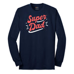 Super Dad Long Sleeve Tee - Navy