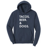 Tacos Beer Dogs Hoodie - Navy