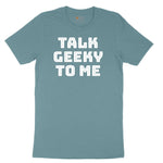 Talk Geeky to Me Ladies Short Sleeve Tee - Surf Blackout