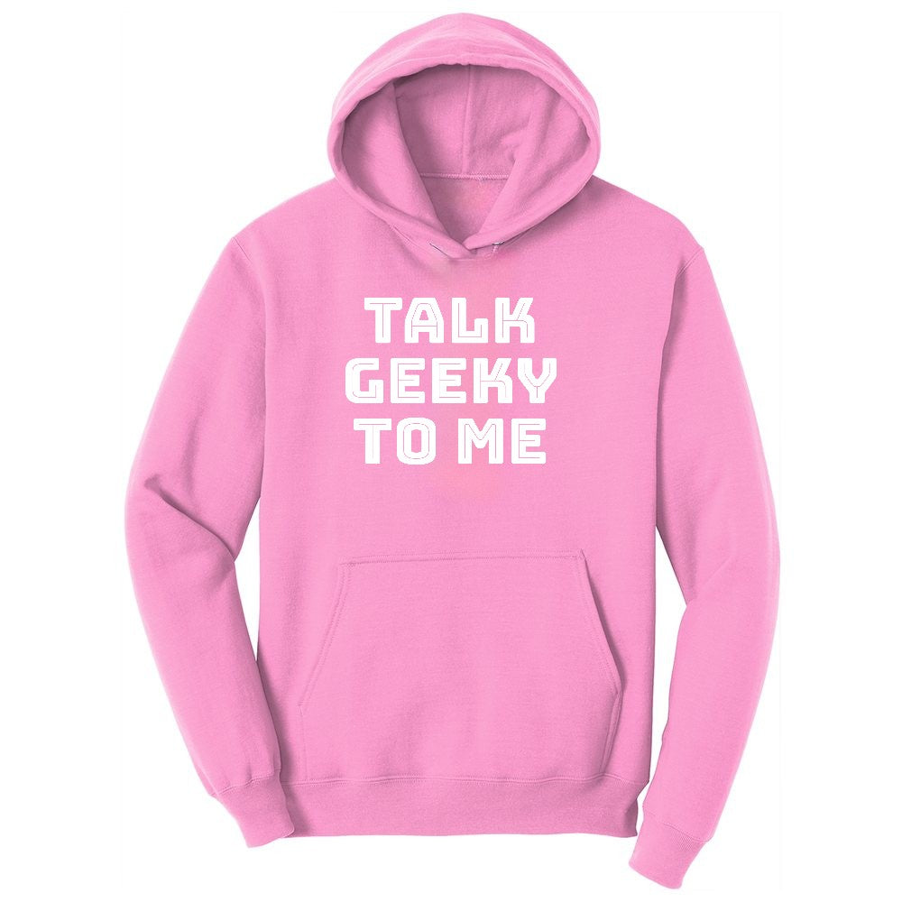 Talk Geeky to Me Toddler Hoodie - Candy Pink