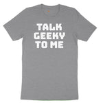 Talk Geeky to Me Toddler Short Sleeve Tee - Athletic Heather