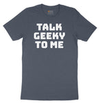 Talk Geeky to Me Toddler Short Sleeve Tee - Heather Navy