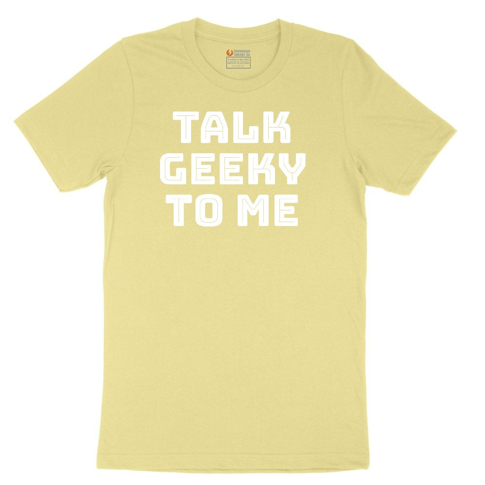 Talk Geeky to Me Youth Short Sleeve Tee - Yellow