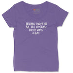 Tequila May Not be the Answer but Its Worth a Shot Ladies Curvy Tee - Vintage Purple