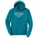 Tequila May Not be the Answer but Its Worth a Shot Ladies Hoodie - Teal