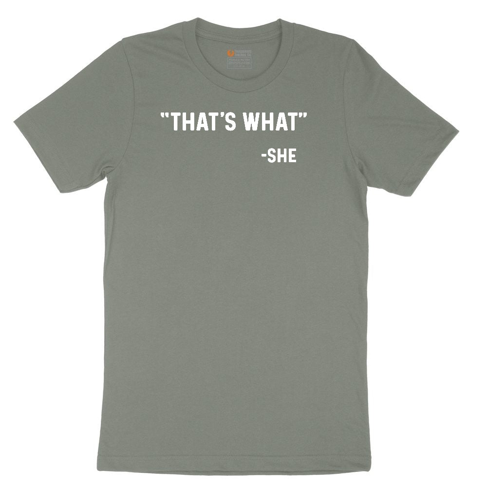 That's What She Said Ladies Short Sleeve Tee - Bamboo Blackout