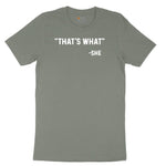 That's What She Said Ladies Short Sleeve Tee - Bamboo Blackout