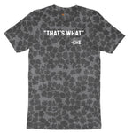That's What She Said Ladies Short Sleeve Tee - Black Leopard