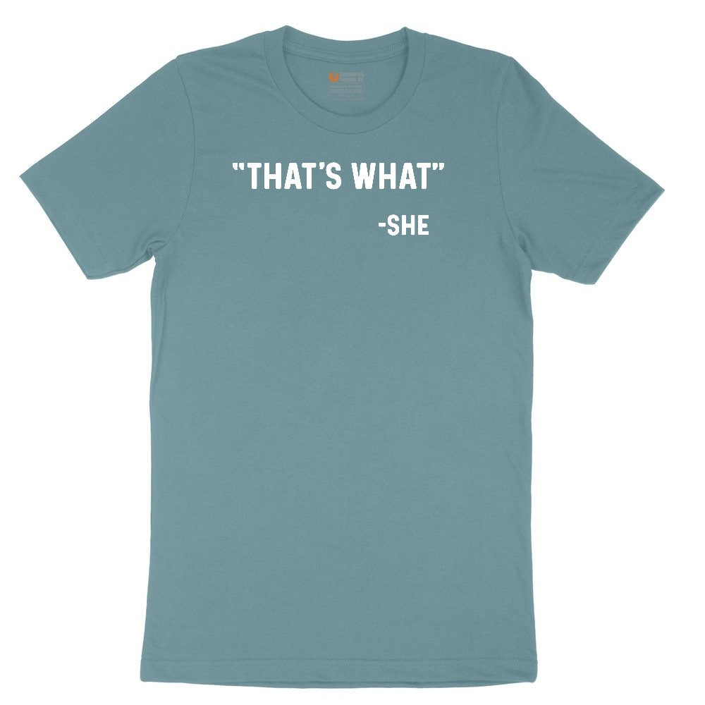 That's What She Said Ladies Short Sleeve Tee - Surf Blackout