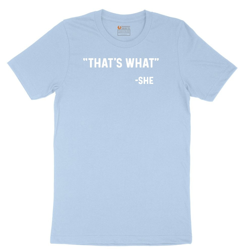 That's What She Said Youth Short Sleeve Tee - Light Blue