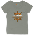 The Captain is Always Right Ladies Curvy Tee - Bamboo Blackout