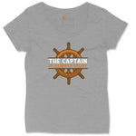 The Captain is Always Right Ladies Curvy Tee - Granite Heather