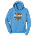 The Captain is Always Right Ladies Hoodie - Aquatic Blue