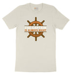 The Captain is Always Right Ladies Short Sleeve Tee - Natural Heather