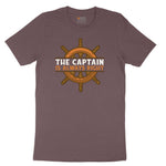 The Captain is Always Right Ladies Short Sleeve Tee - Sangria Blackout