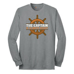 The Captain is Always Right Long Sleeve Tee - Athletic Grey