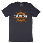 The Captain is Always Right Short Sleeve Tee - Deep Navy