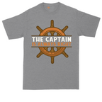 The Captain is Always Right tall t-shirt for men in Athletic Heather