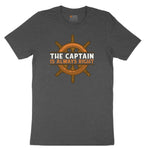The Captain is Always Right Toddler Short Sleeve Tee - Dark Heather Grey