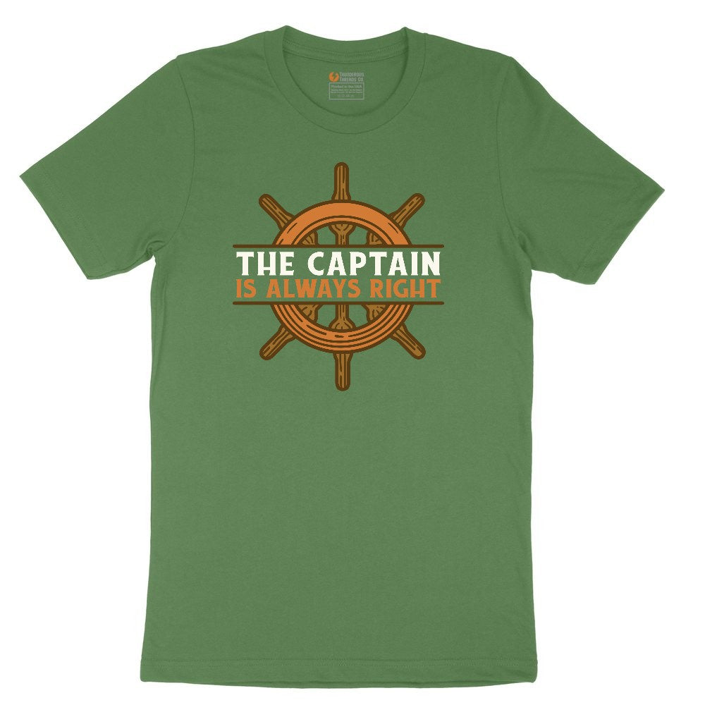 The Captain is Always Right Youth Short Sleeve Tee - Athletic Kelly