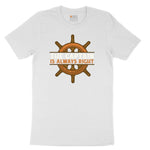 The Captain is Always Right Youth Short Sleeve Tee - White