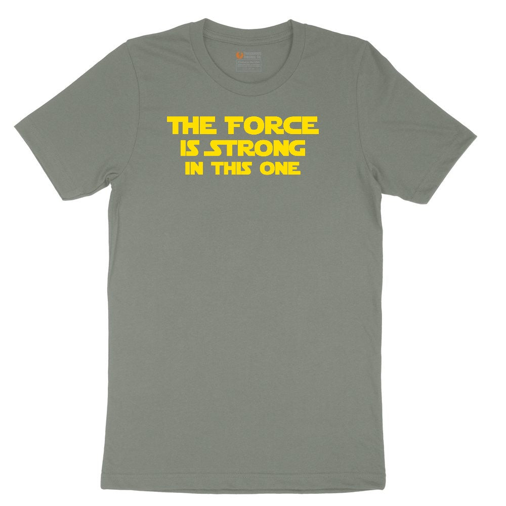 The Force is Strong in This One Ladies Short Sleeve Tee - Bamboo Blackout