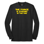 The Force is Strong in This One Long Sleeve Tee - Jet Black