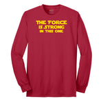 The Force is Strong in This One Long Sleeve Tee - Red