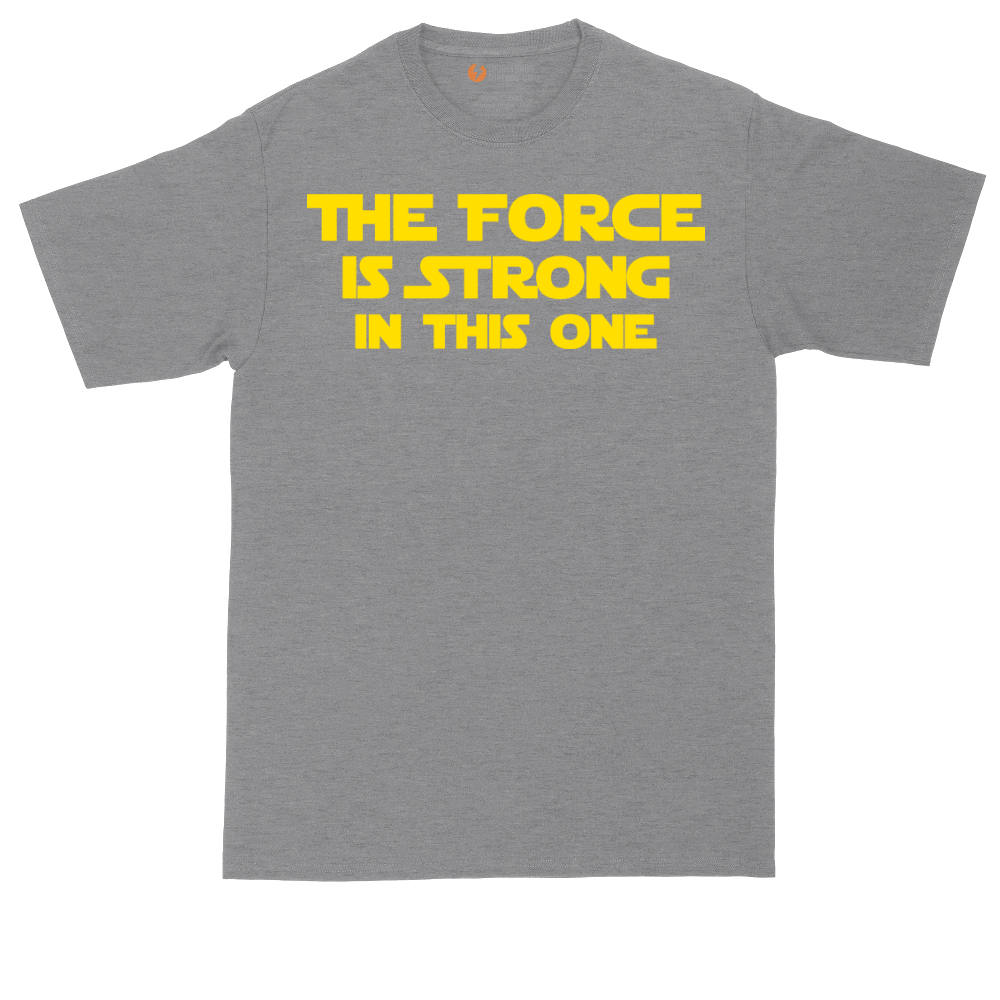 The Force is Strong in This One tall t-shirt for men in Athletic Heather