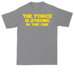 The Force is Strong in This One tall t-shirt for men in Athletic Heather