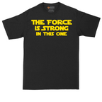 The Force is Strong in This One tall t-shirt for men in Jet Black