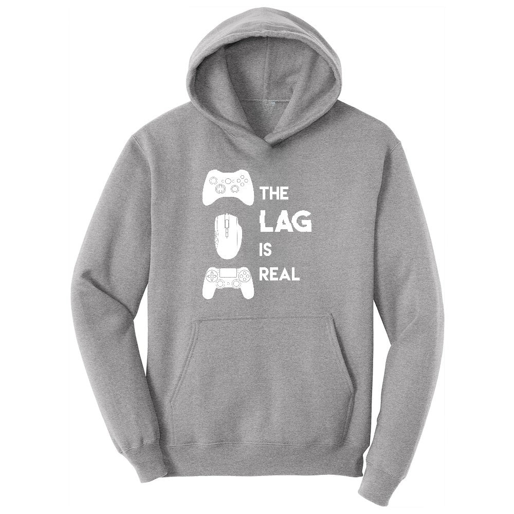 The Lag is Real - Mens & Ladies T-Shirt Ladies Hoodie - Athletic Heather