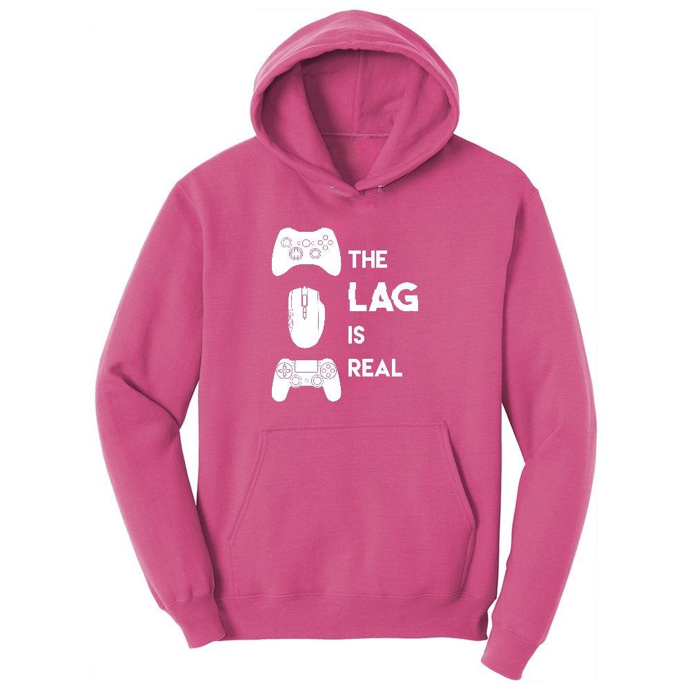 The Lag is Real - Mens & Ladies T-Shirt Ladies Hoodie - Sangria