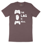 The Lag is Real - Mens & Ladies T-Shirt Ladies Short Sleeve Tee - Sangria Blackout