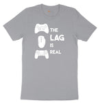 The Lag is Real - Mens & Ladies T-Shirt Short Sleeve Tee - Athletic Heather Grey