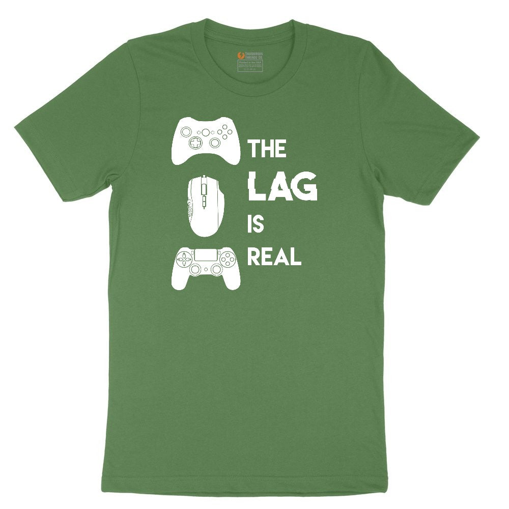 The Lag is Real - Mens & Ladies T-Shirt Youth Short Sleeve Tee - Athletic Kelly