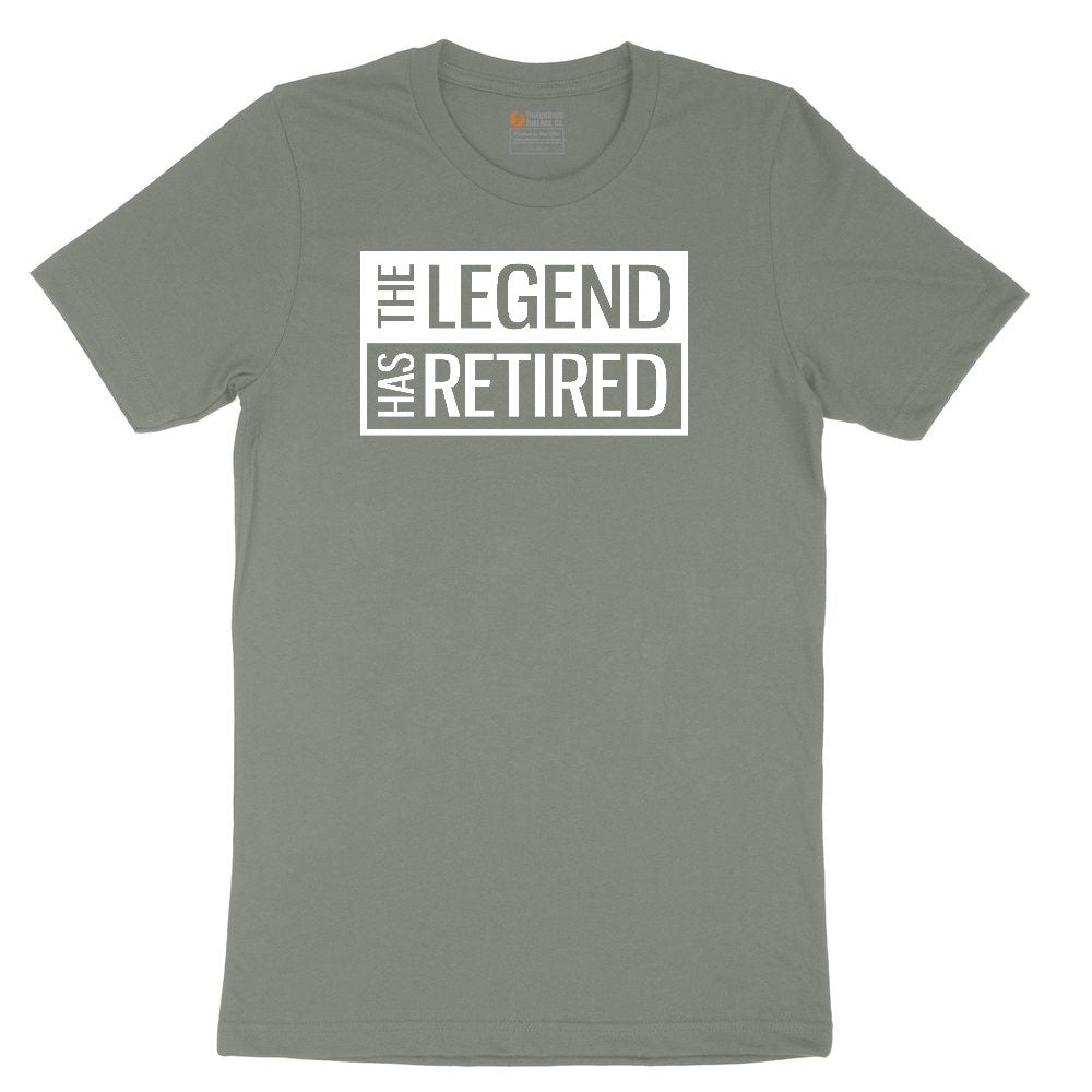 The Legend Has Retired Square Version Ladies Short Sleeve Tee - Bamboo Blackout