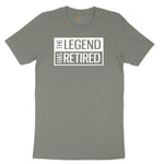The Legend Has Retired Square Version Ladies Short Sleeve Tee - Bamboo Blackout