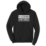 The Legend Has Retired Square Version Hoodie - Jet Black