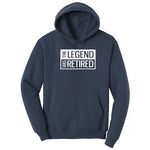 The Legend Has Retired Square Version Hoodie - Navy