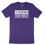 The Legend Has Retired Square Version Short Sleeve Tee - Team Purple
