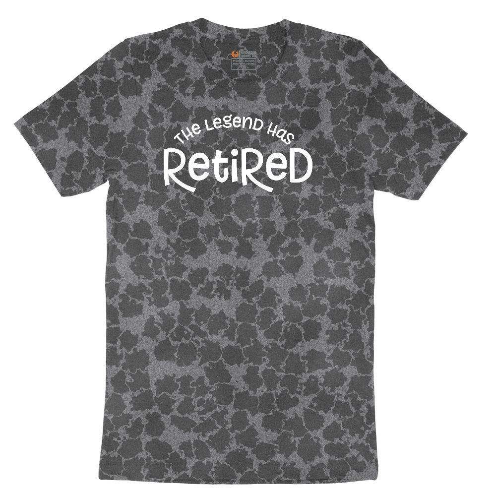 The Legend has Retired Version 3 Ladies Short Sleeve Tee - Black Leopard