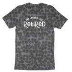 The Legend has Retired Version 3 Ladies Short Sleeve Tee - Black Leopard