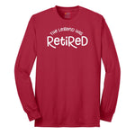 The Legend has Retired Version 3 Long Sleeve Tee - Red